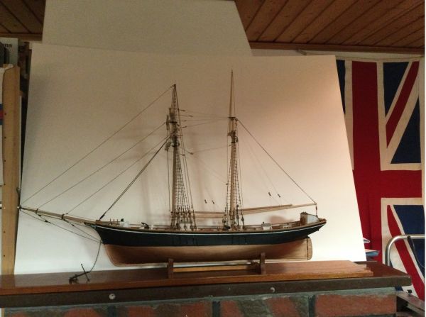 Two Mast Topsail Schooner Lines For Scale Model 1 4 Inch Equals 1 Foot Brown Son And 