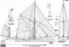Thames Coastal Sailing Barge "Lady Daphne" - Sail and Rigging Plan