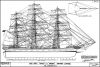 Iron Colonial Clippers "Timaru" and "Oamaru" (Sister Ships) - Running Rigging and Square Sails