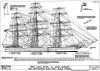 Iron Clipper Ships "Loch Etive" - Sail and Rigging Plan