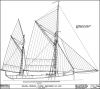 Rye Fishing Smack "Three Brothers" - Sail and Rigging Plan