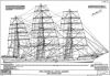 Wool Clippers "Mount Stewart" and "Cromdale" - Sail and Rigging Plan
