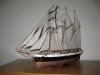 Three-Mast Topsail Schooner - Deck Plan, Elevation and Details of Bulwarks