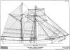 Two-Mast Topsail Schooner - Sail and Rigging Plan