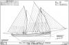 Scottish Zulu-Type Fishing Vessel "Muirneag" - Sail and Rigging Plan 1/8 Inch Scale